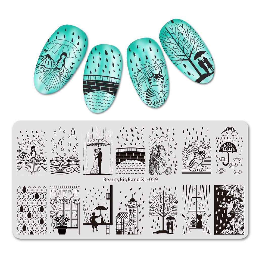 [Hàng mới về] Tấm in hình trang trí móng tay xinh xắn