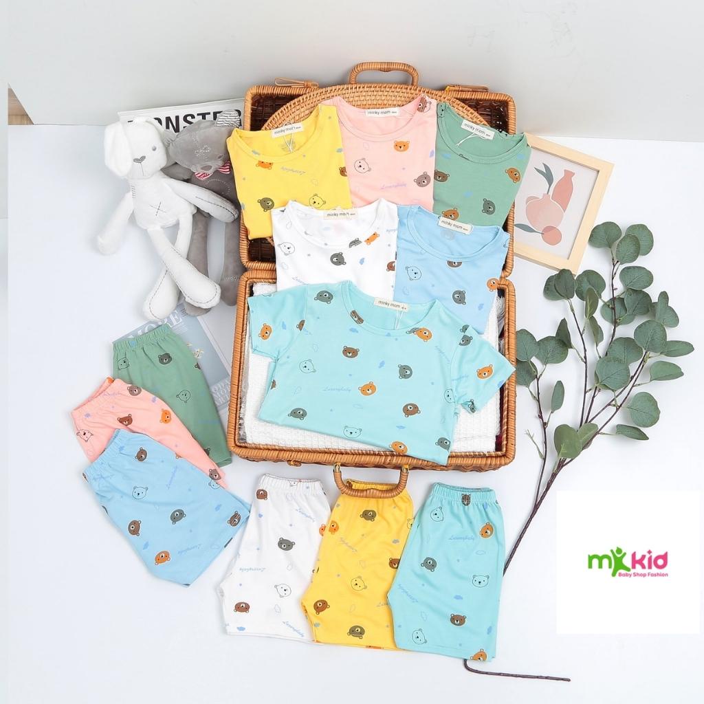 Bộ Cộc Tay Cho Bé FREE SHIP Bộ Minky Mom Cộc Tay Cho Bé Trai Bé Gái Chất Thun Lạnh siêu mềm mịn thoáng mát . . .