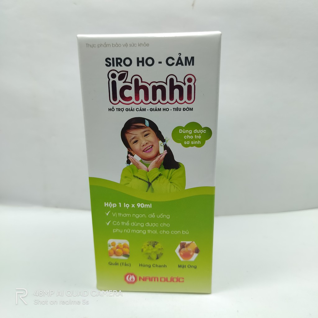 Siro Ho Cảm Ích Nhi Cho Trẻ Sơ Sinh - Lọ 90ml