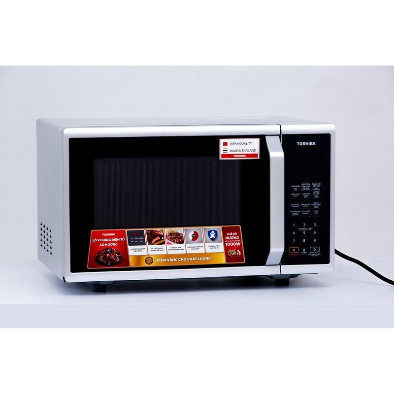 Lò Vi Sóng Toshiba ER-SGS23(S1)VN - 23L - Xuất Xứ Thái Lan - Có Chức Năng Nướng - Hàng Chính Hãng, Bảo Hành 12 tháng