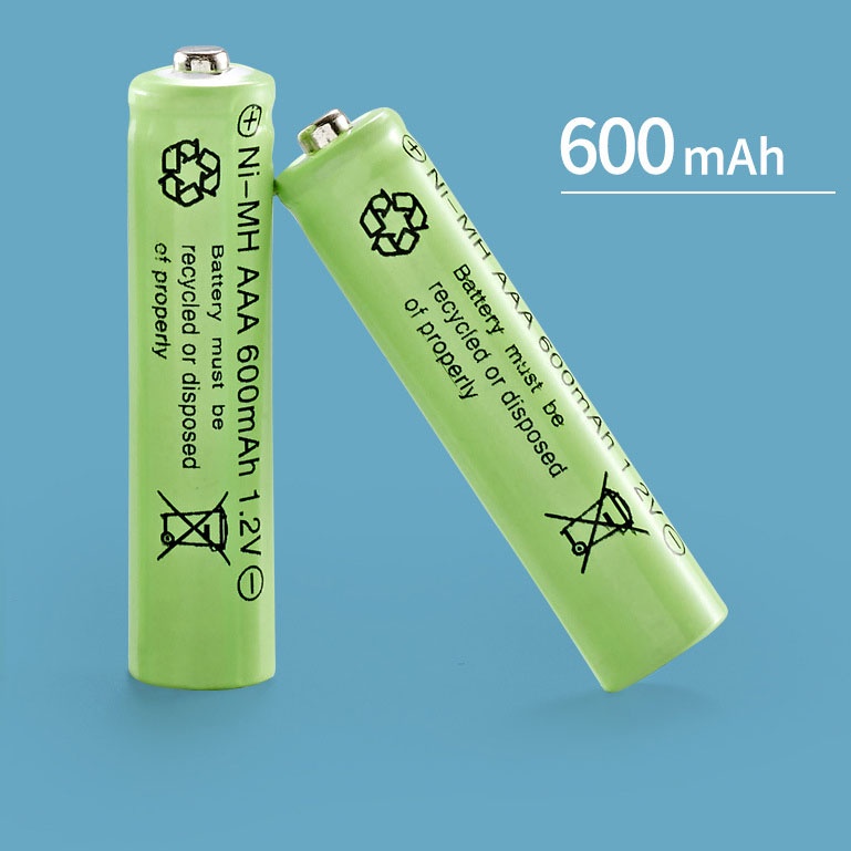 Pin tiểu AAA sạc lại Ni-Mh/Ni-Cd 600mAh dành cho điều khiển, thiết bị y tế, thiết bị gia dụng, phụ kiện