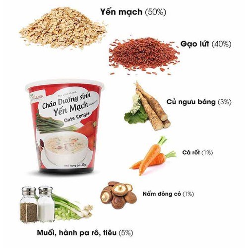Cháo Dưỡng Sinh Yến Mạch - Ly