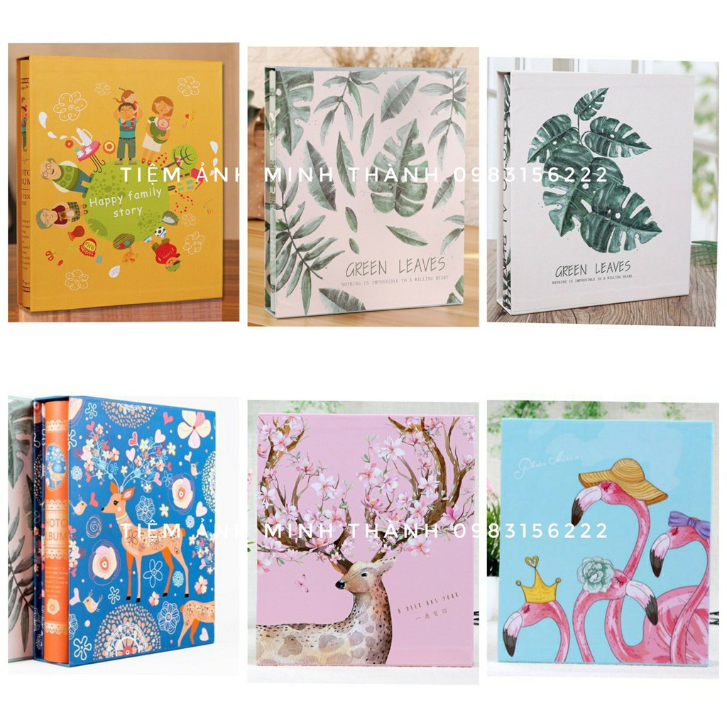Album đựng ảnh 6x9, 7x10 đựng được 400 ảnh có hộp đựng cao cấp tại Tiệm ảnh Minh Thành