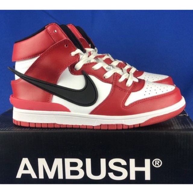 Giày cao cổ Ambush Dunk high màu đỏ