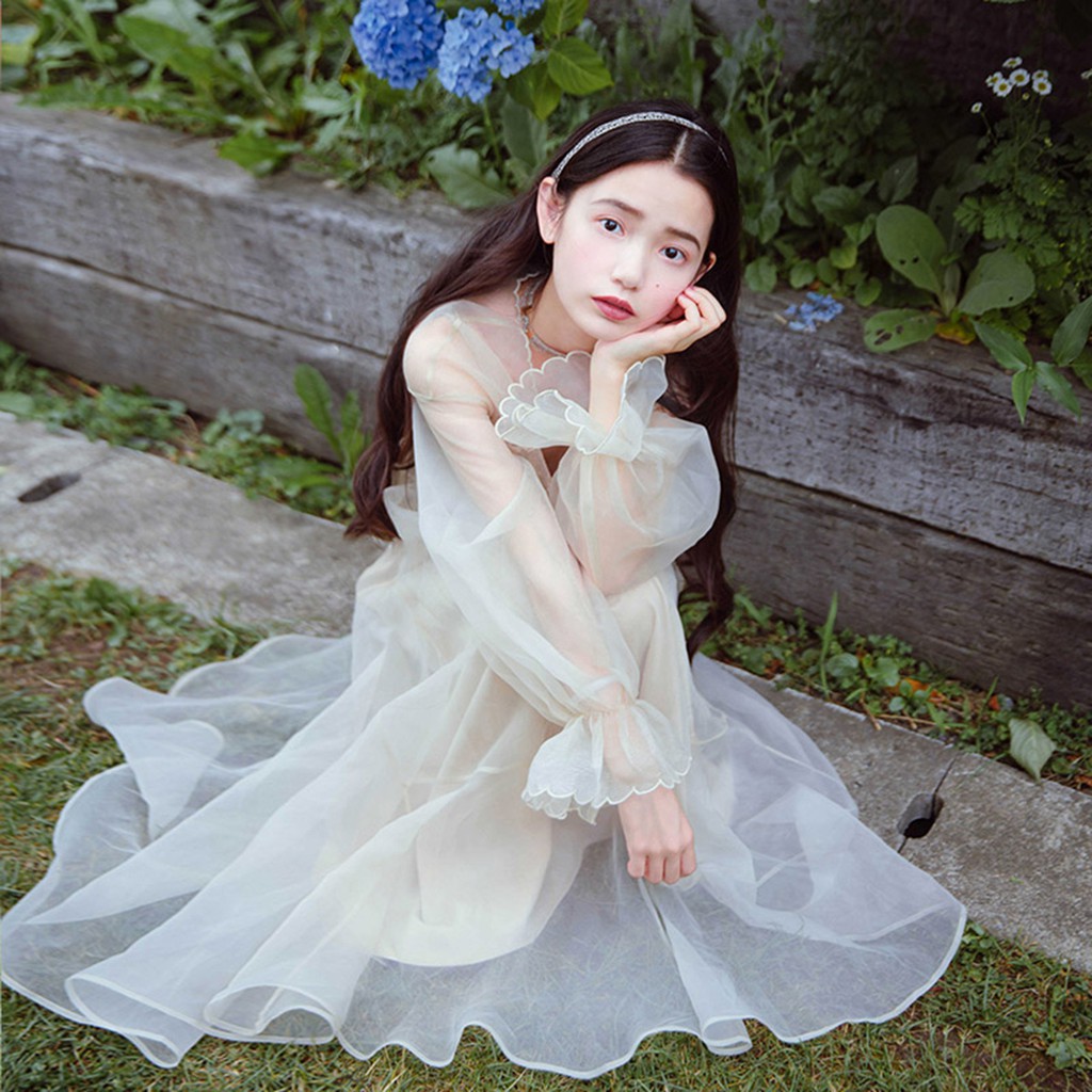 Đầm voan kính công chúa