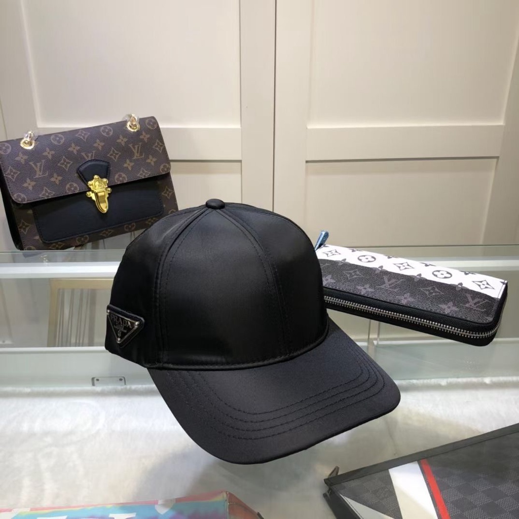 Mũ Lưỡi Trai Chống Nắng In Logo Prada Thời Trang Cá Tính Cho Nam Và Nữ