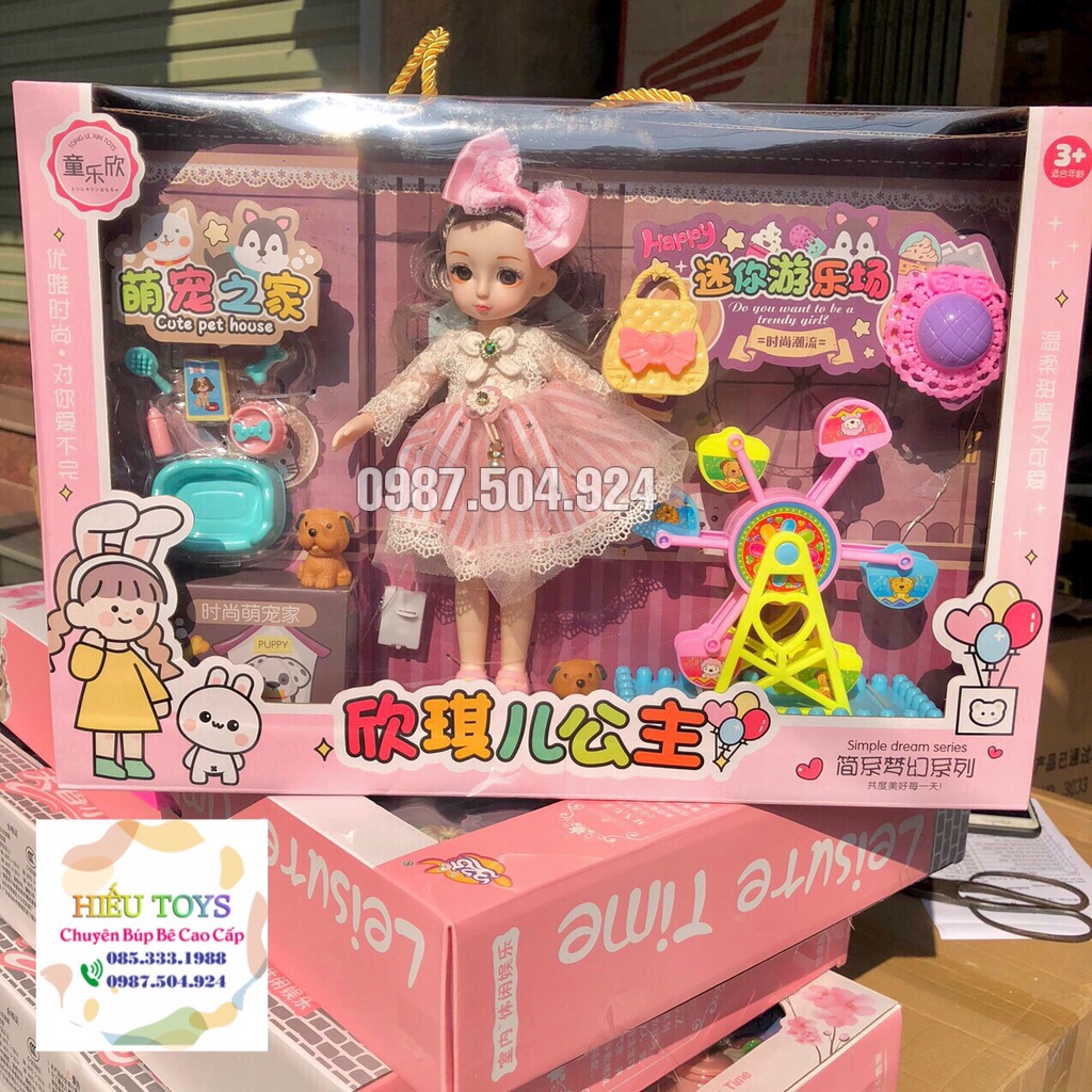 Búp Bê Cho Bé Gái Hộp Bê Cỡ To Gồm Nhiều Phụ Kiện Xinh Xắn Dễ Thương Đi Kèm  Hiếu Toys