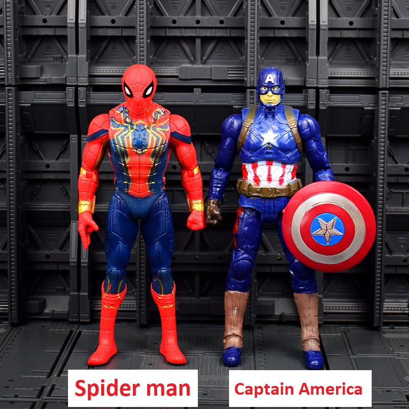 MH18 Mô Hình Các Siêu Anh Hùng Marvel Thor Thanos Spider man Iron man Deadpool Hulk Captain America Doctor Strange