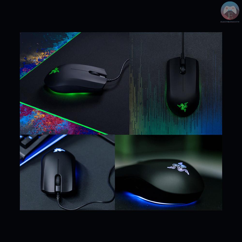 Ĕ  Razer Abyssus Essential Optical Gaming Mouse w/True 7200 DPI Optical Sensor/3 Hyperesponse Buttons Powered by Razer Chroma Ambidextrous Ergonomic Wired Computer Mice for Windows PC Gamers