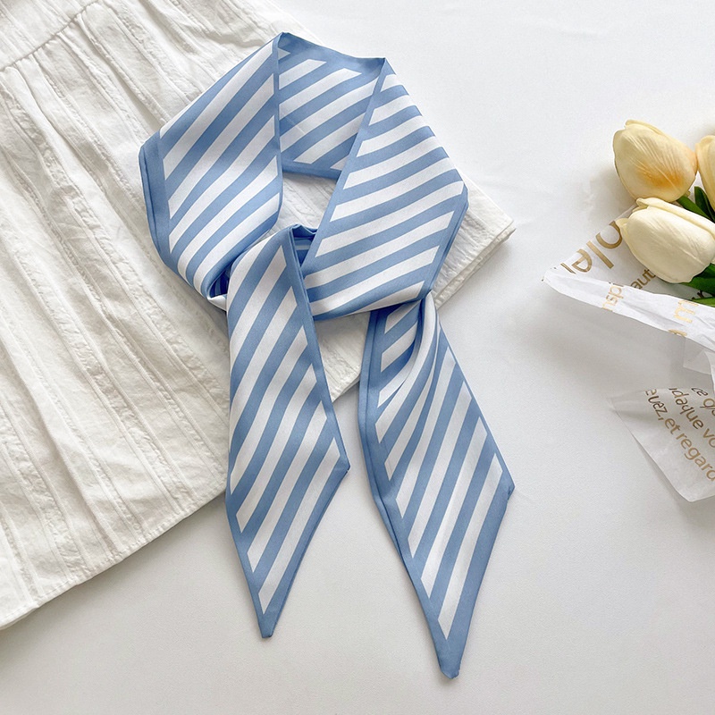 Khăn Lụa Satin Buộc Tóc Thắt Nơ Và Nơ Thời Trang Hàn Quốc Trang Trí Túi Xách