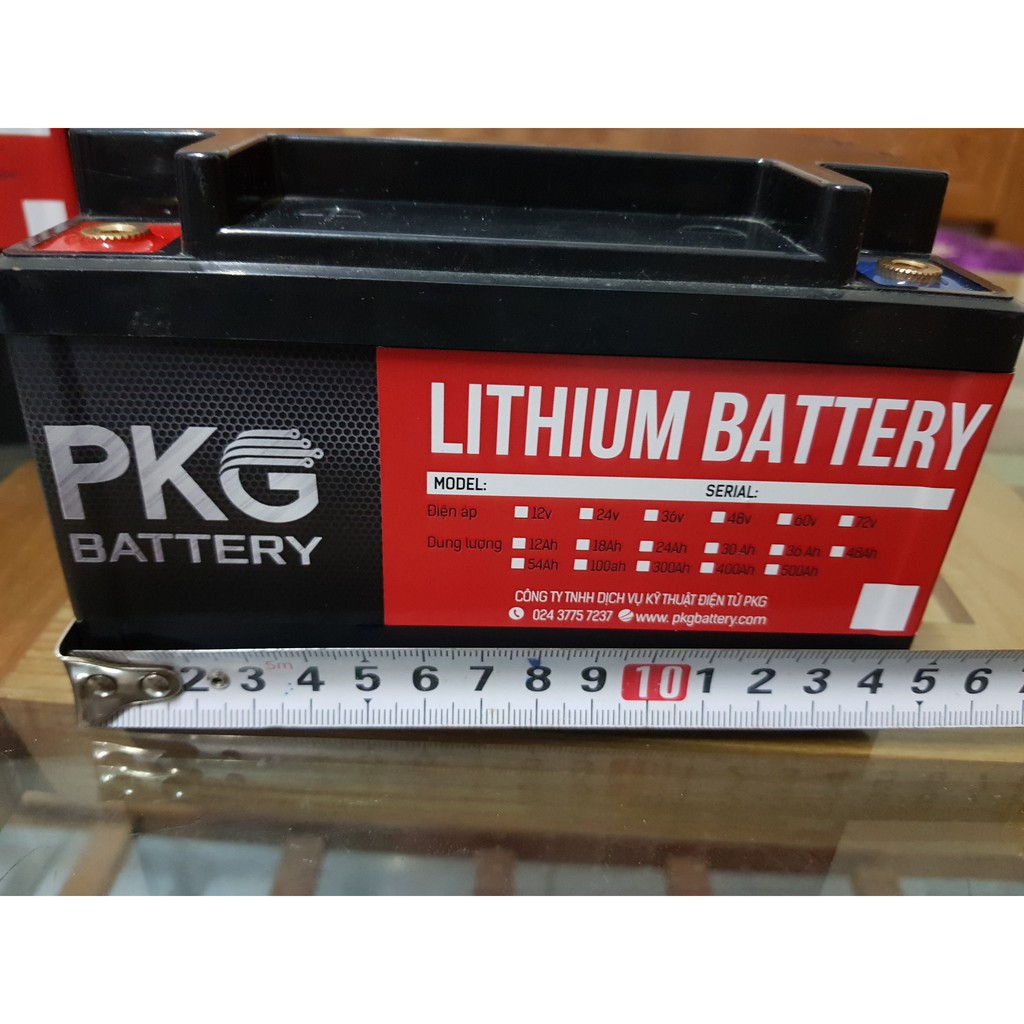 Pin lithium xe máy, moto PKL Siêu bền và an toàn 12V 12Ah