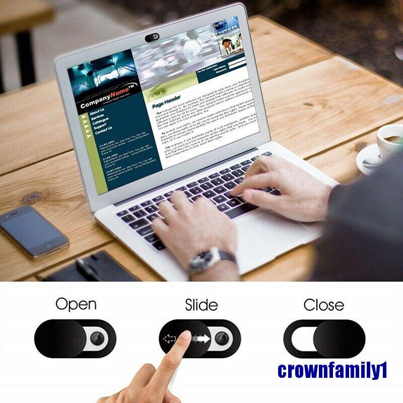 (crownfamily1) 8PCS Webcam Cover Slider Camera Shield Privacy Protect Sticker for Laptop