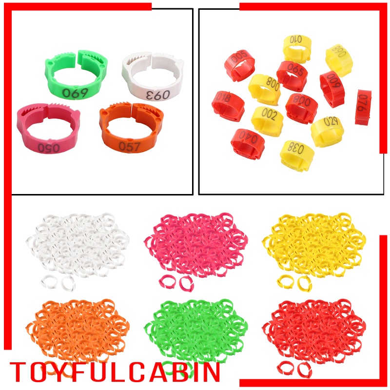 Set 100 Vòng Kẹp Chân Gà Vịt / Vịt Bằng Nhựa Tiện Dụng