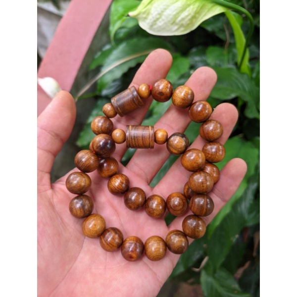 Vòng lắc tay nam nữ hạt 8 ly 10 ly 12 ly mix đốt trúc gỗ thơm hương tự nhiên