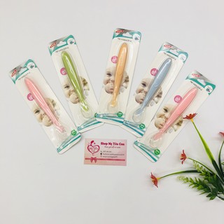 Thìa Ăn Dặm Silicon Đầu Mềm Babuu