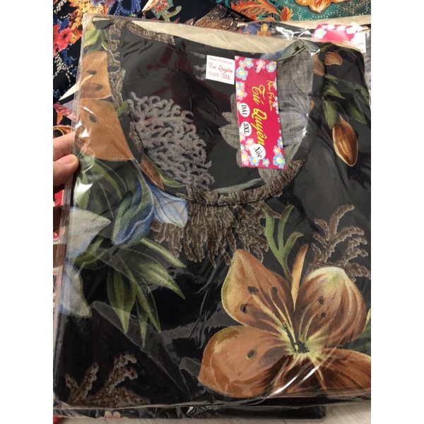 Đồ bộ tole lanh ống rộng trung niên