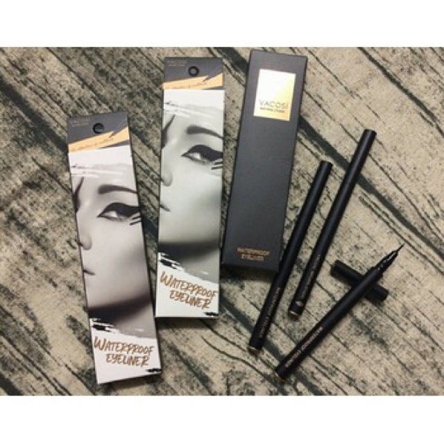 Bút Lông Kẻ Mắt VACOSI Waterproof 24h Pen Eyeliner (mẫu mới)  | BigBuy360 - bigbuy360.vn