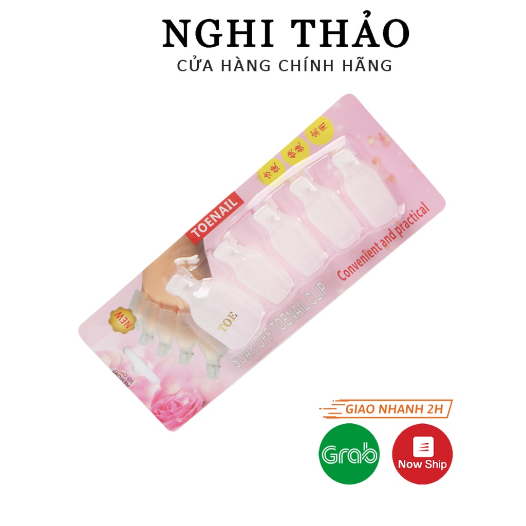 Kẹp ủ phá gel móng chân LADURA set 5 cái