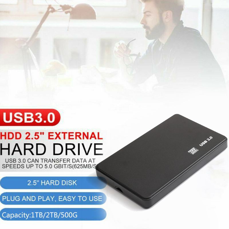 Ổ Cứng Di Động Tốc Độ Cao Usb 3.0 Hdd 1tb / 2tb / 500gb 2.5 "