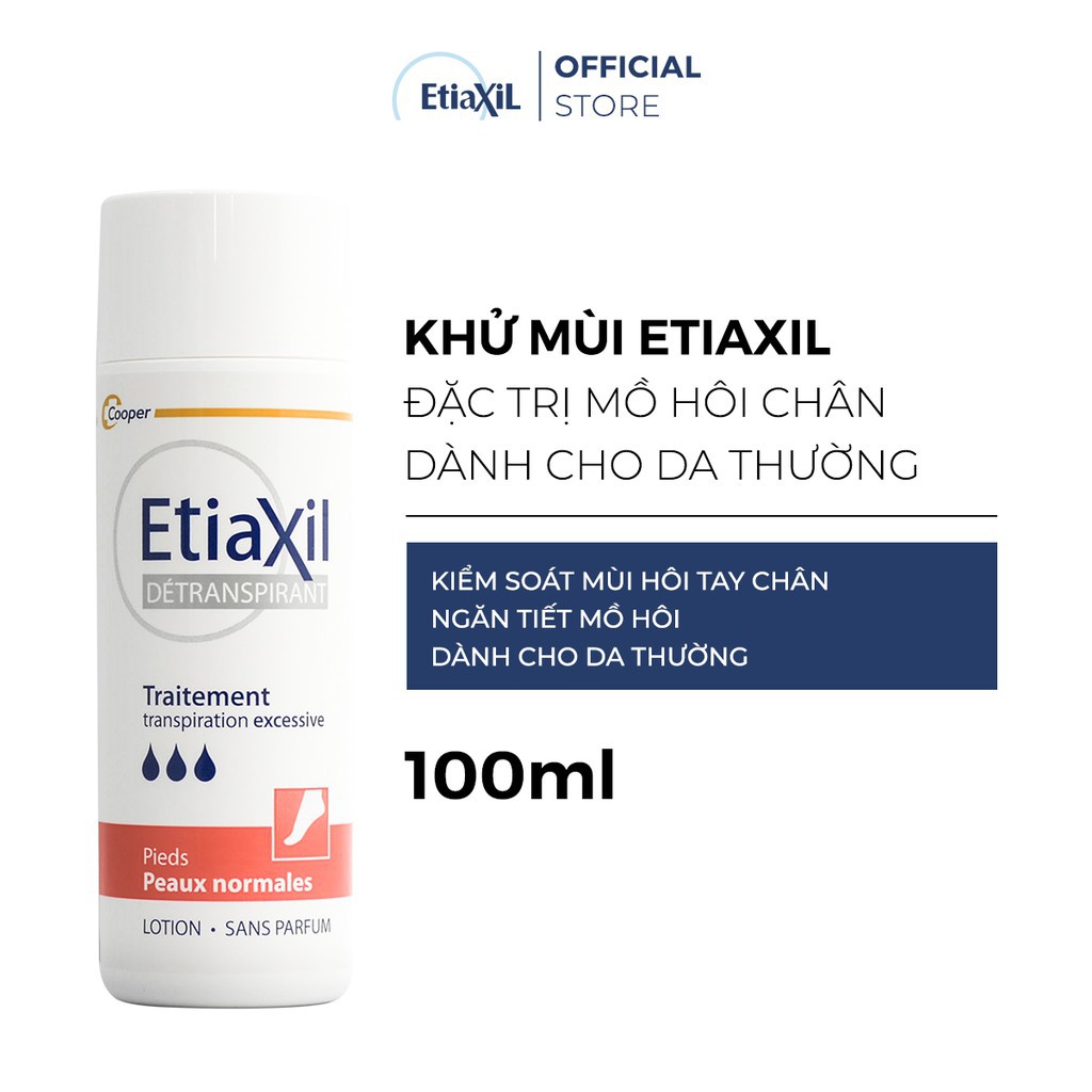 Lotion Ngăn Mùi Và Mồ Hôi Chân Etiaxil Cho Da Thường Và Da Nhạy Cảm 100ml - Khongcoson