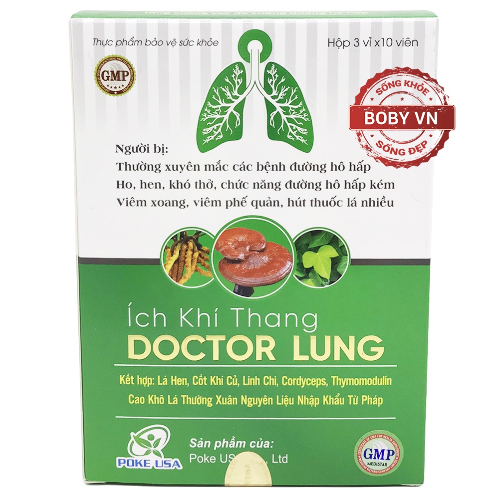 Ích Khí Thang Doctor Lung hỗ trợ viêm đường hô hấp (Hộp 1 lọ 30 viên)
