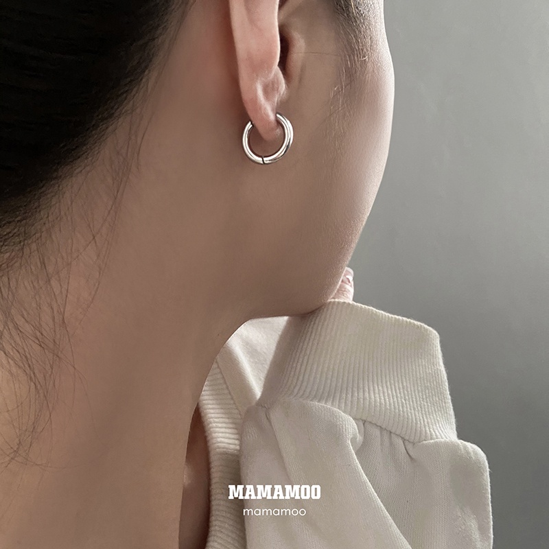 Bông Tai Dạng Vòng 19B245 Phong Cách Harajuku Đơn Giản Dễ Phối Đồ