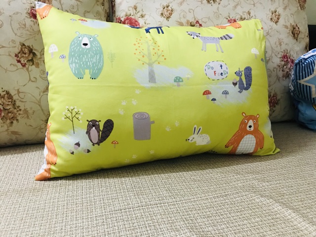 [HÀN QUỐC] Vỏ Gối Trẻ Em 100% Cotton Hàn Quốc 35*50cm