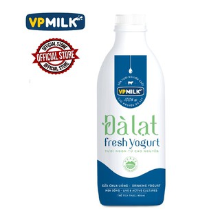 [CHỈ BÁN Ở HỒ CHÍ MINH] Sữa chua uống thanh trùng VPMilk Đà Lạt Fresh Yogurt 950ml dành cho mọi lứa tuổi