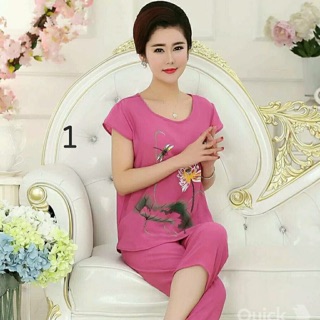 Freeship 99k TQ_Bộ đũi in hoa sen
