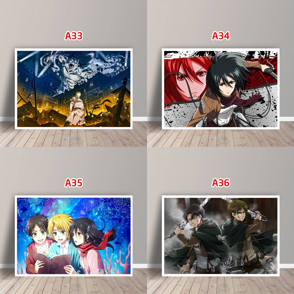 Tấm Postcard Cao Cấp Anime Attack on Titan