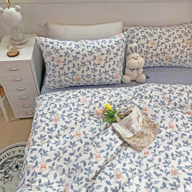 Bộ Chăn Ga Gối ❤️ Cotton living 100% cao cấp đủ size ga giường họa tiết kẻ miễn phí bo chun nhập khẩu Hàn Quốc