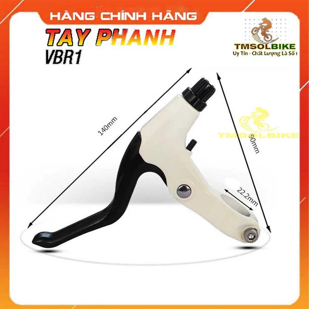 (Mẫu Trắng- WHITE) Tay Phanh Xe Đạp Thể Thao VBR2 Tay Thắng Xe Đạp Leo Núi Xe Đạp Đường Trường Xe Đập Gấp