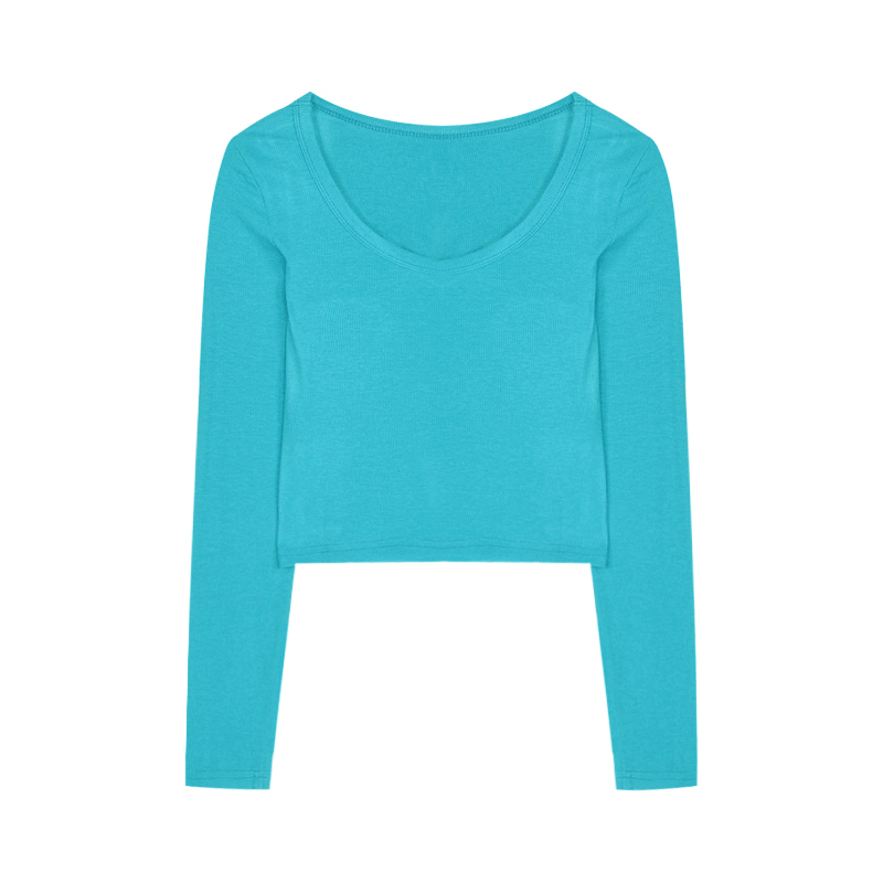 DUNEA Áo Thun Tay Dài Ôm Dáng Thời Trang Trẻ Trung Cho Nữ