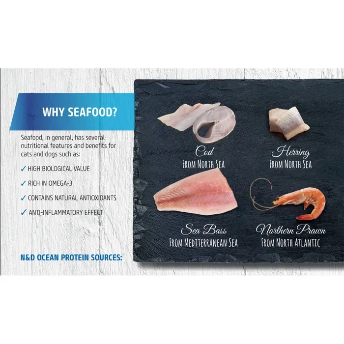 10kg Hạt Mèo N&amp;D Ocean Farmina Mèo Trưởng thành trên 12 tháng tuổi Bí ngô Cá Tuyết Lúa mạch cao cấp Garé Pet