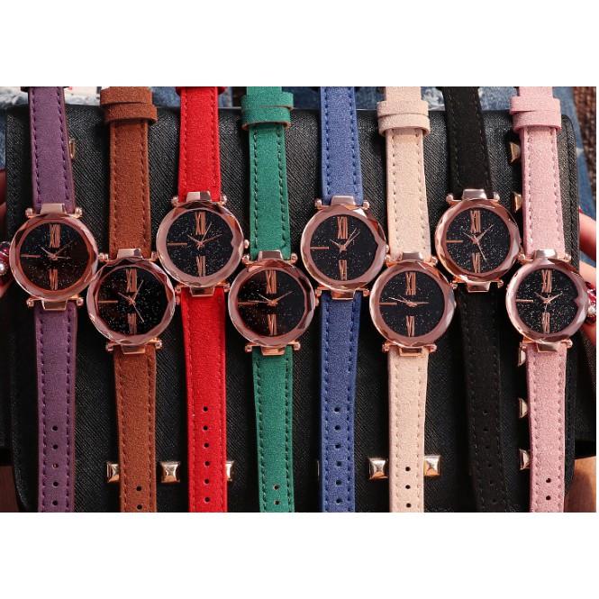 [CỰC HOT] ĐỒNG HỒ NỮ DÂY DA DIMINI G9102 NHIỀU MÀU SIÊU ĐẸP