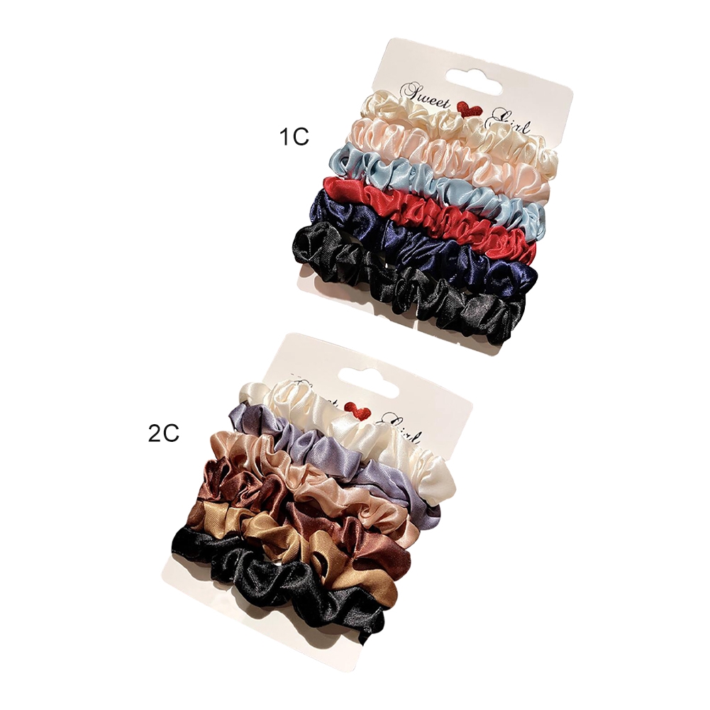 Dây buộc tóc co giãn nhiều màu sắc dễ thương đơn giản cho nữ