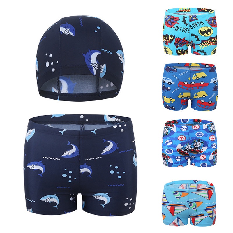 Quần Bơi Họa Tiết Hoạt Hình Co Giãn Dành Cho Bé Trai
