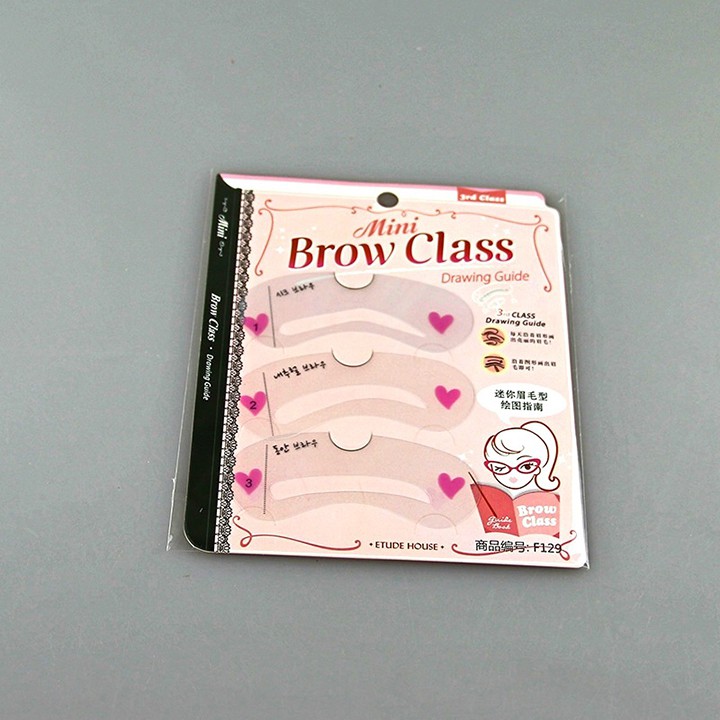 Khuôn kẻ lông mày Etude House Brow Class Bộ 3 miếng hỗ trợ kẻ mi