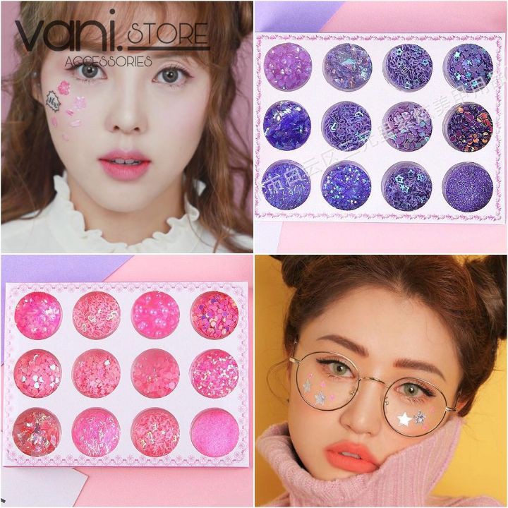 Nhũ Mắt Glitter Kim Tuyến Trang Điểm Make Up Lấp Lánh Korea  - Hoặc trang trí móng tay Nail - VANI STORE
