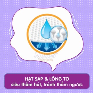 Tã/Bỉm dán Nannys S/M/L/XL/XXL 50 chiếc/bịch