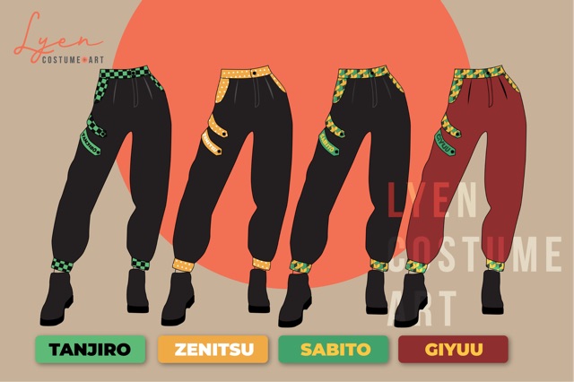 Quần Jogger KnY - Sabito & Giyuu