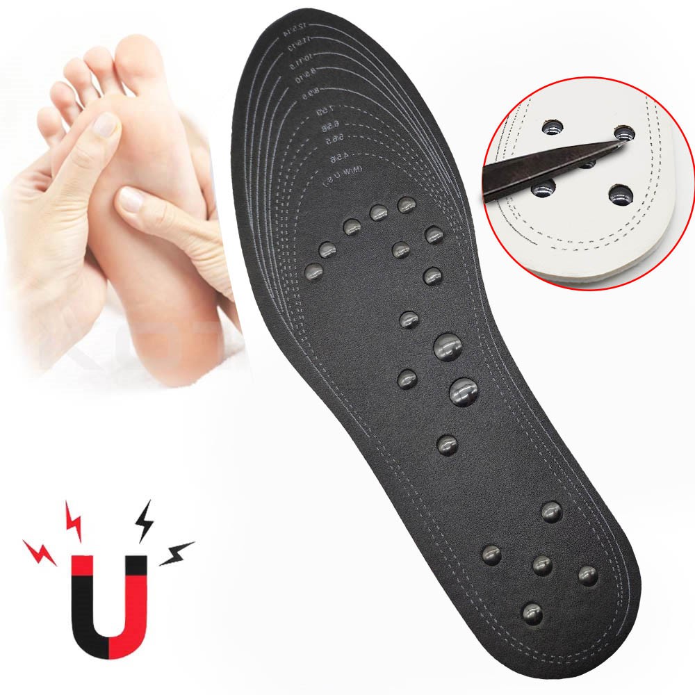 Miếng Lót Giày Mát Xa Bấm Huyệt Giảm Cân 18 Nam Châm Tiện Dụng
