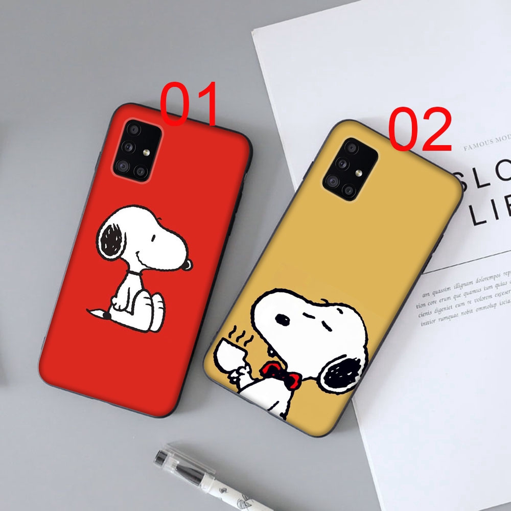 Ốp điện thoại hình chó Snoopy cho SAMSUNG GALAXY A11 A21 A41 A51 A71 A81 A91