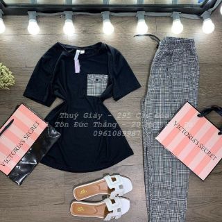 BIGSIZE SÉT ÁO QUẦN CARO (có hình thật)
