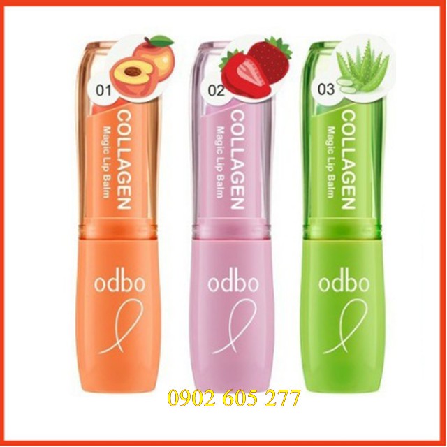 [Hàng chính hãng] Son Dưỡng Odbo Collagen Magic Lip Balm Thái Lan