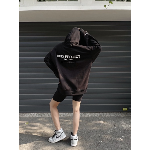 Áo khoác Hoodie Zip 7millions màu Đen / Unisex