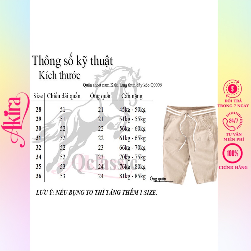 Quần Short Kaki Nam, Chất Liệu Mềm Mịn Thoáng Mát, 7 Màu Trẻ Trung, Phong Cách Hàn Quốc Akira
