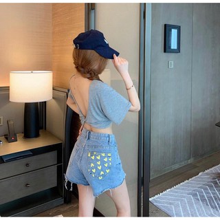 Quần short jeans nữ GR00041