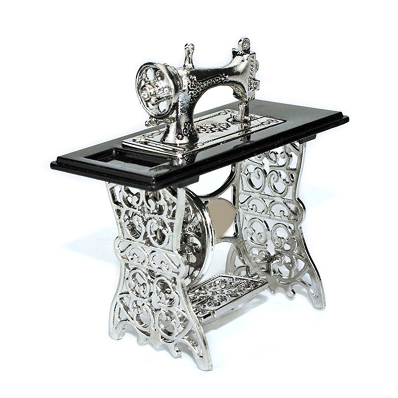 Máy May 3in Bằng Hợp Kim Phong Cách Cổ Điển Kích Thước 2 95x1 8x1 Cho Nhà Búp Bê