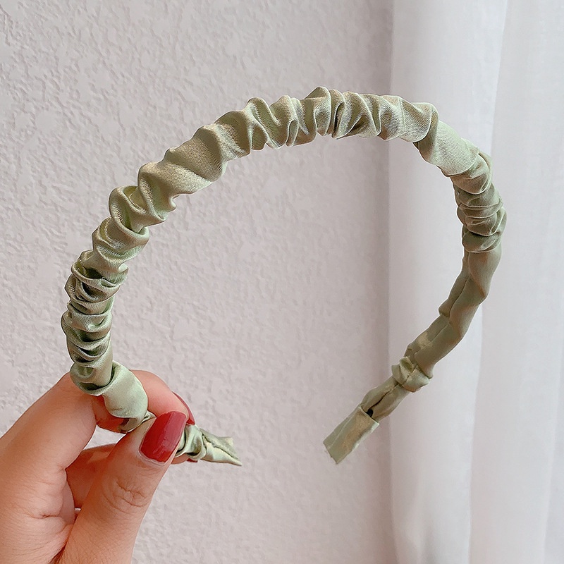 Băng Đô Cài Tóc Vải Voan satin Màu Kẹo Dễ Thương Dành Cho Bạn Gái